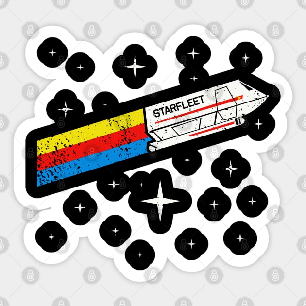 Starfleet Shuttle Sticker by PopCultureShirts